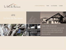 Tablet Screenshot of gite-barracan.com